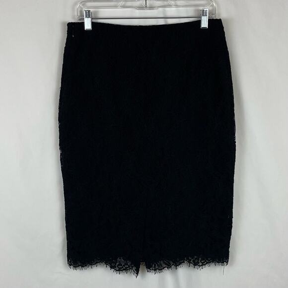 Lauren Ralph Lauren Sheer Black Lace Party Event Pencil Skirt NWT Size 4 - Picture 5 of 13
